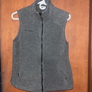 Grey Columbia woman’s fleece vest- medium
